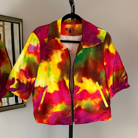 Samuel Dong Jackets & Blazers - Colorful Zip-Up Jacket